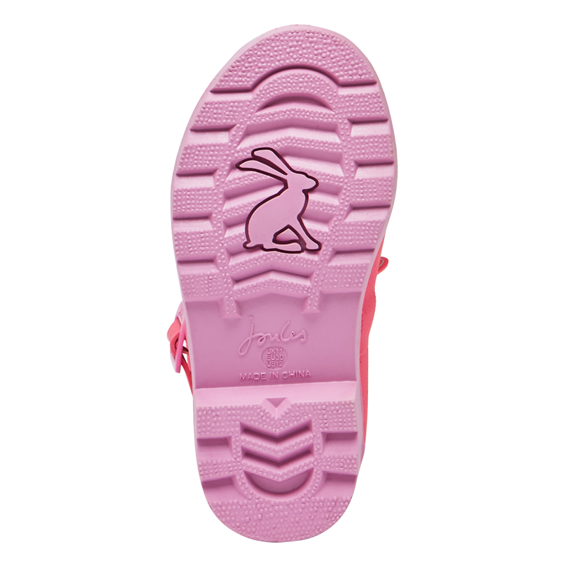 Joules Junior Tall Printed Wellies - Pink Silver Unicorn-2