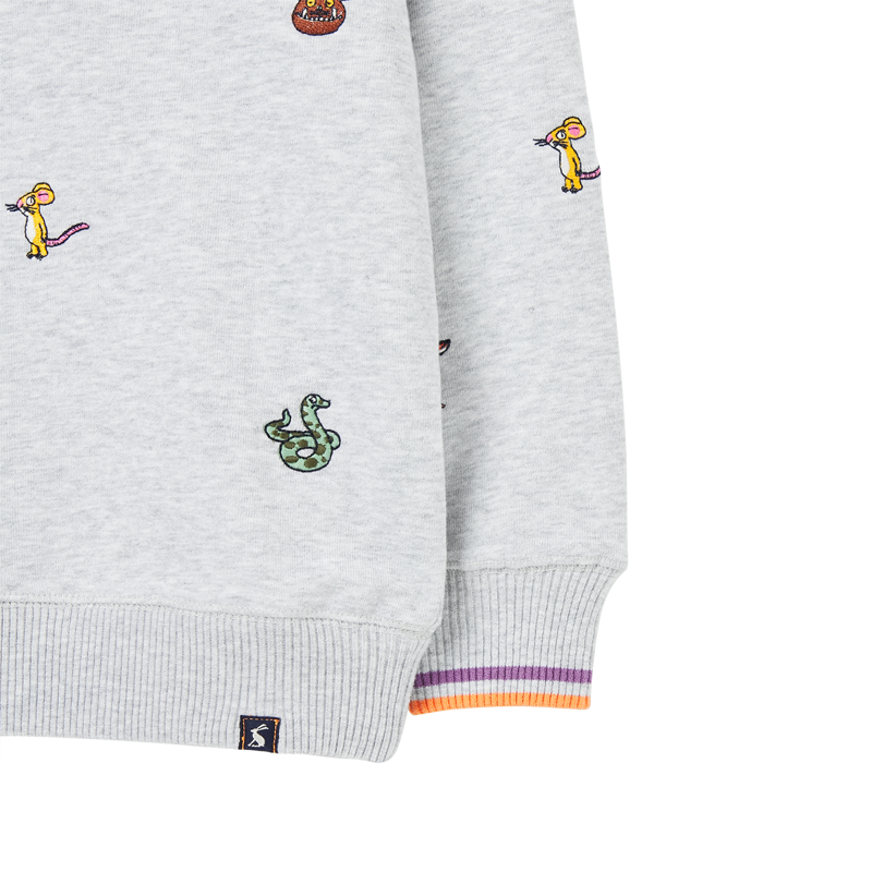 Joules Gruffalo Jonti Crew Neck Sweatshirt - Grey Gruffalo Icons-2