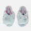 Joules Junior Kora Faux Fur Cross Strap Slippers - Cornflower