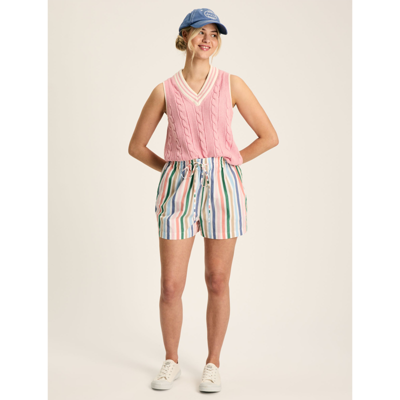 Joules Ladies Cynthia Shorts - Multi Stripe-3