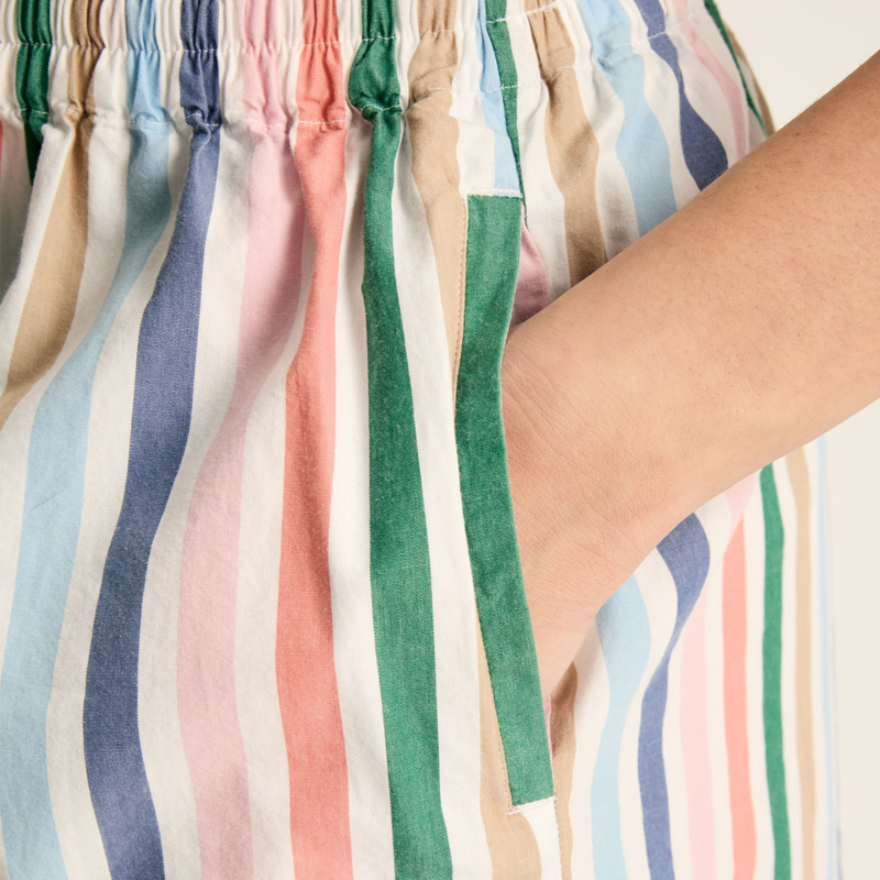 Joules Ladies Cynthia Shorts - Multi Stripe-4