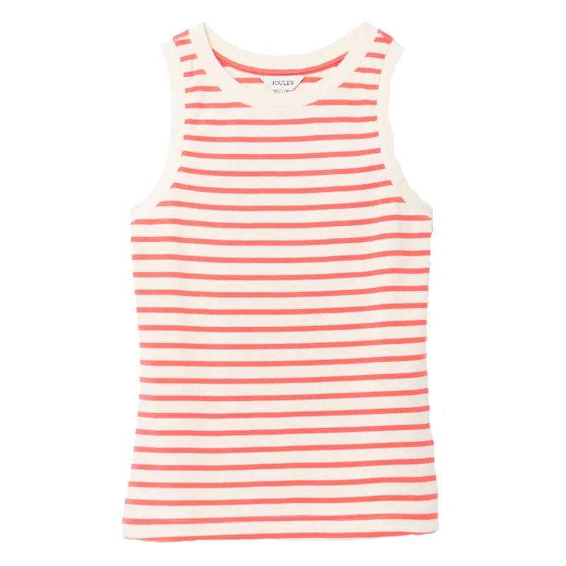 Joules Ladies Harbour Vest - Coral Stripe