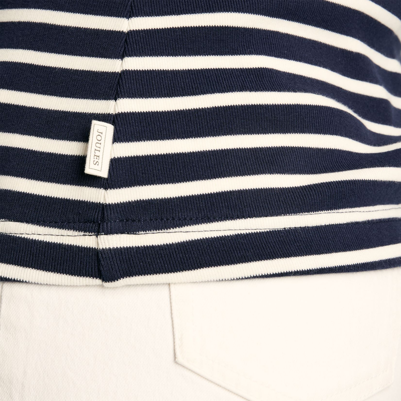 Joules Ladies Harbour Vest - Navy Cream Stripe-6