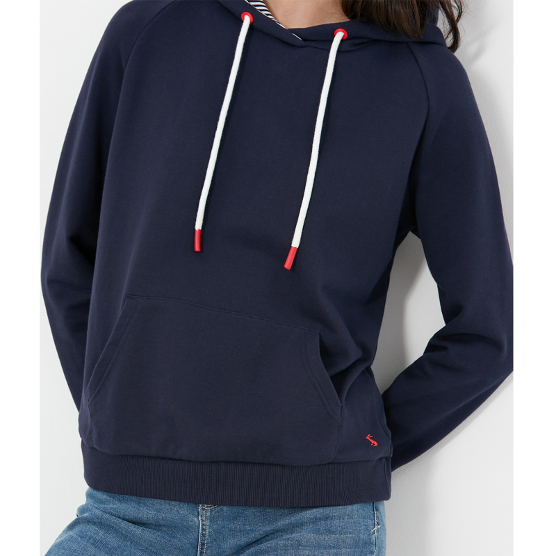 Joules Lil Raglan Hooded Sweatshirt - French Navy-1