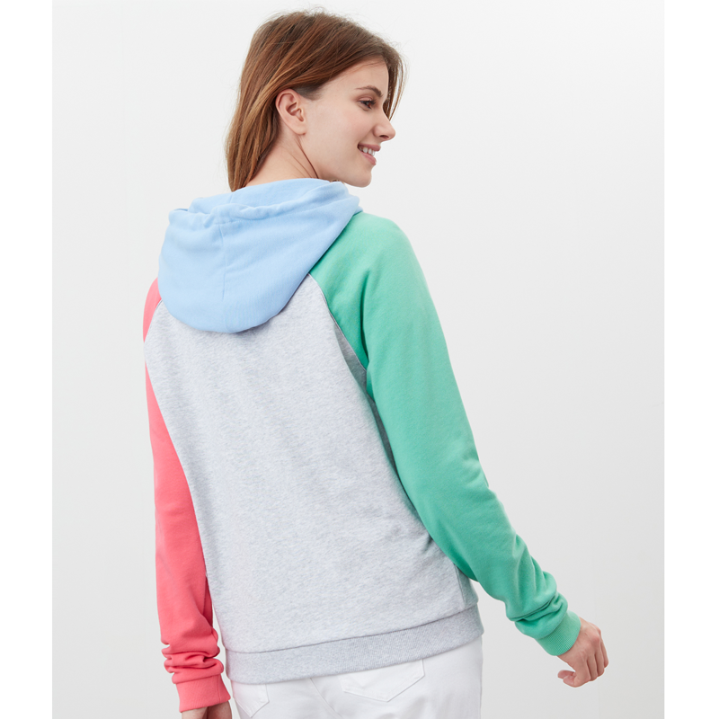 Joules Lil Raglan Hooded Sweatshirt - Grey Marl-3