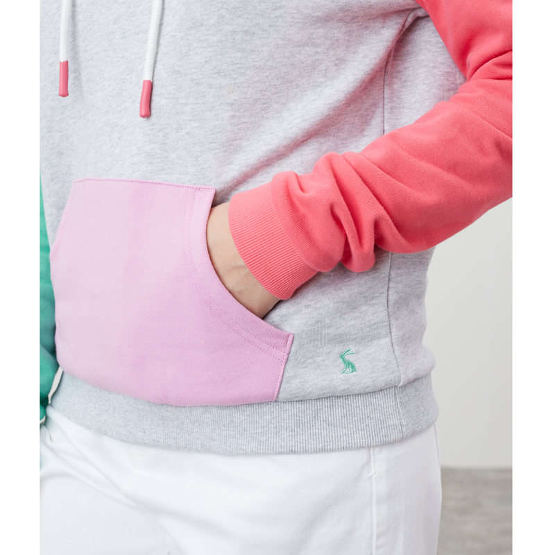 Joules Lil Raglan Hooded Sweatshirt - Grey Marl-2