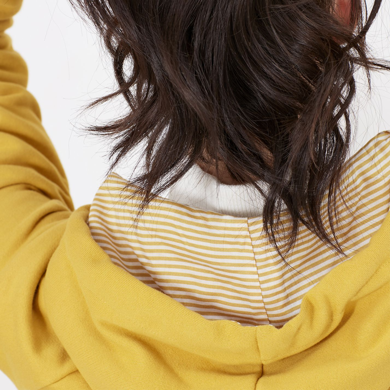 Joules Lil Raglan Hooded Sweatshirt - Antique Gold-4