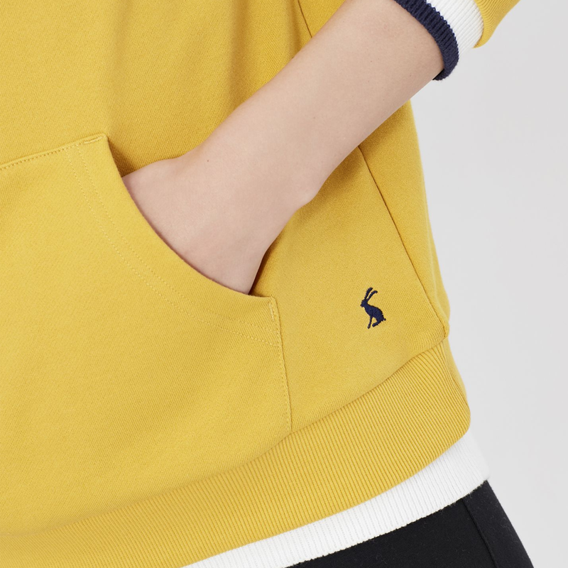 Joules Lil Raglan Hooded Sweatshirt - Antique Gold-3