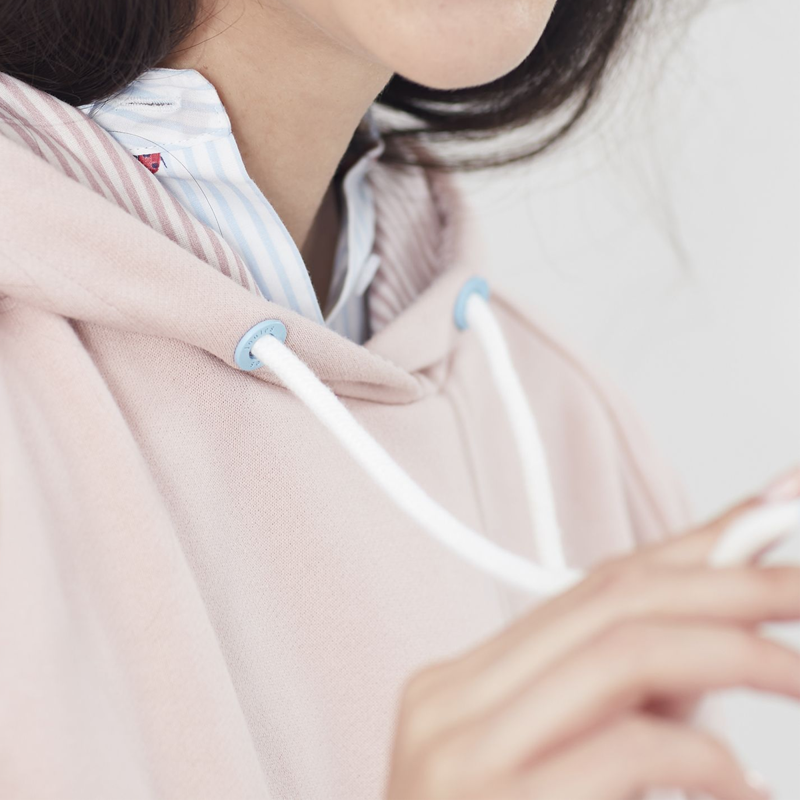 Joules Lil Raglan Hooded Sweatshirt - Pink-3