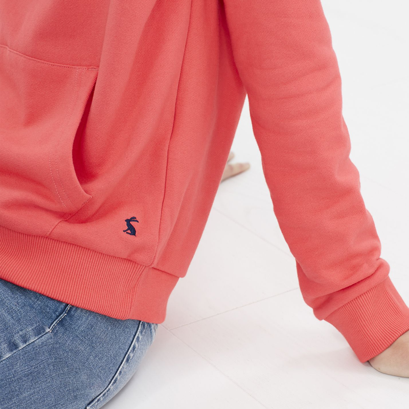 Joules Lil Raglan Hooded Sweatshirt - Red-3