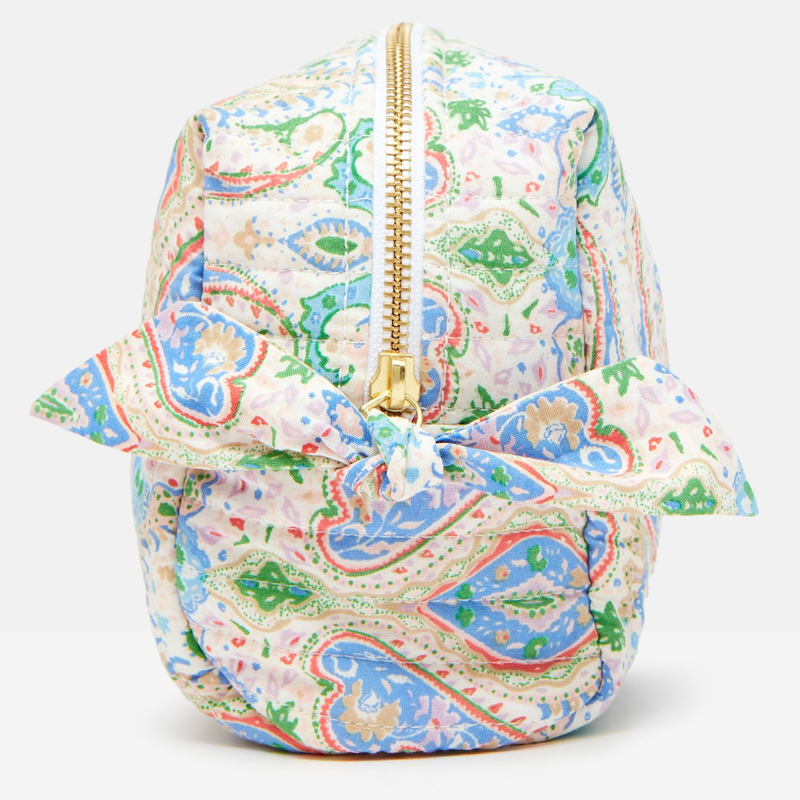 Joules Lillia Cotton Wash Bag - Multi Paisley-2