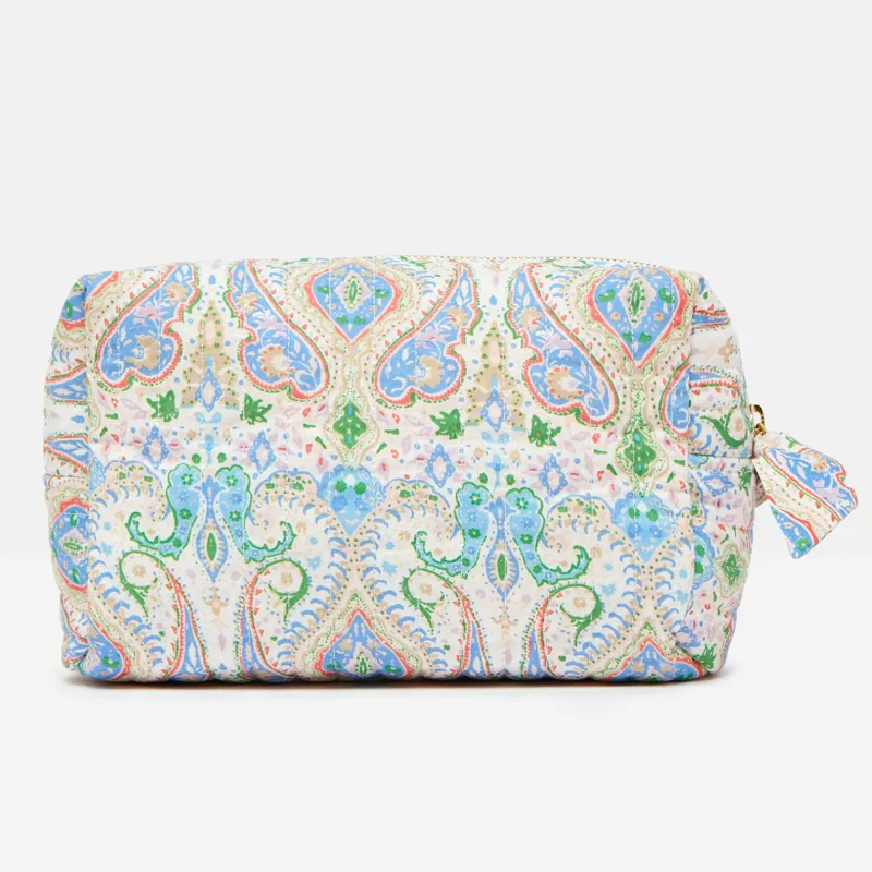 Joules Lillia Cotton Wash Bag - Multi Paisley-1