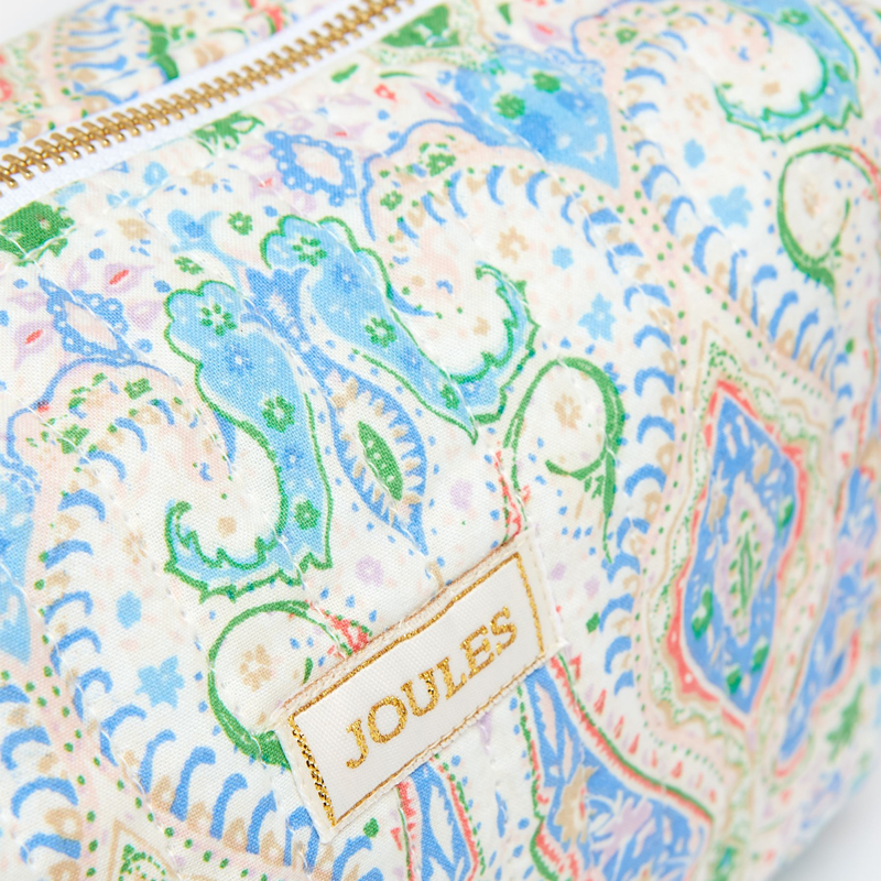 Joules Lillia Cotton Wash Bag - Multi Paisley-3