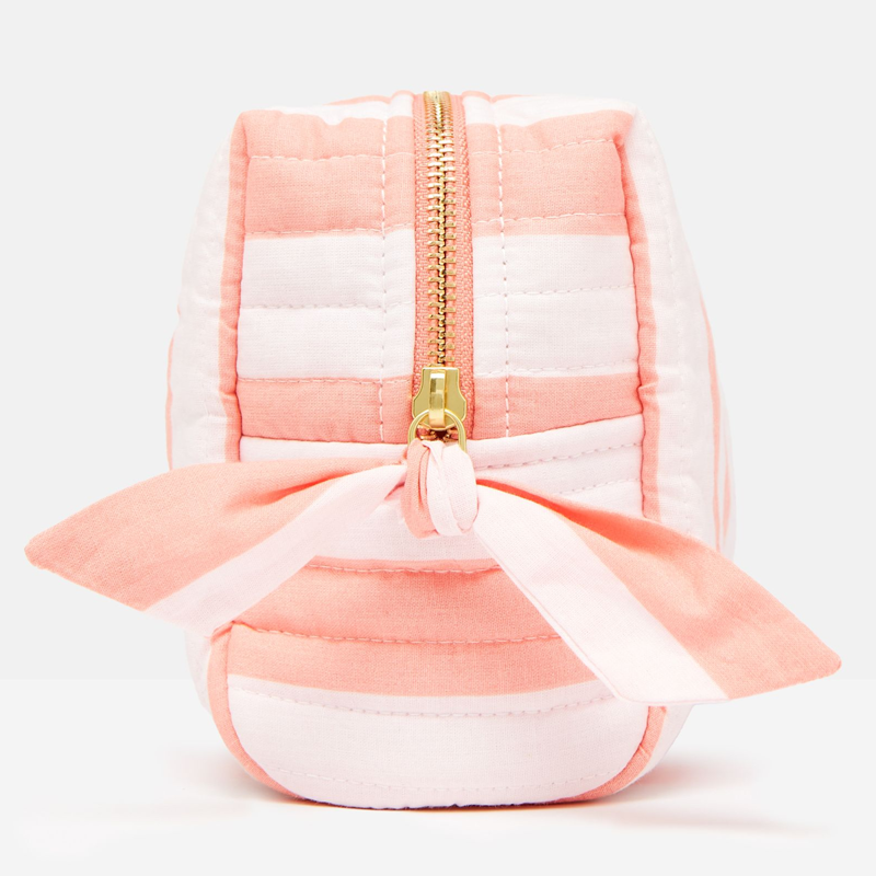 Joules Lillia Cotton Wash Bag - Pink Stripe-2