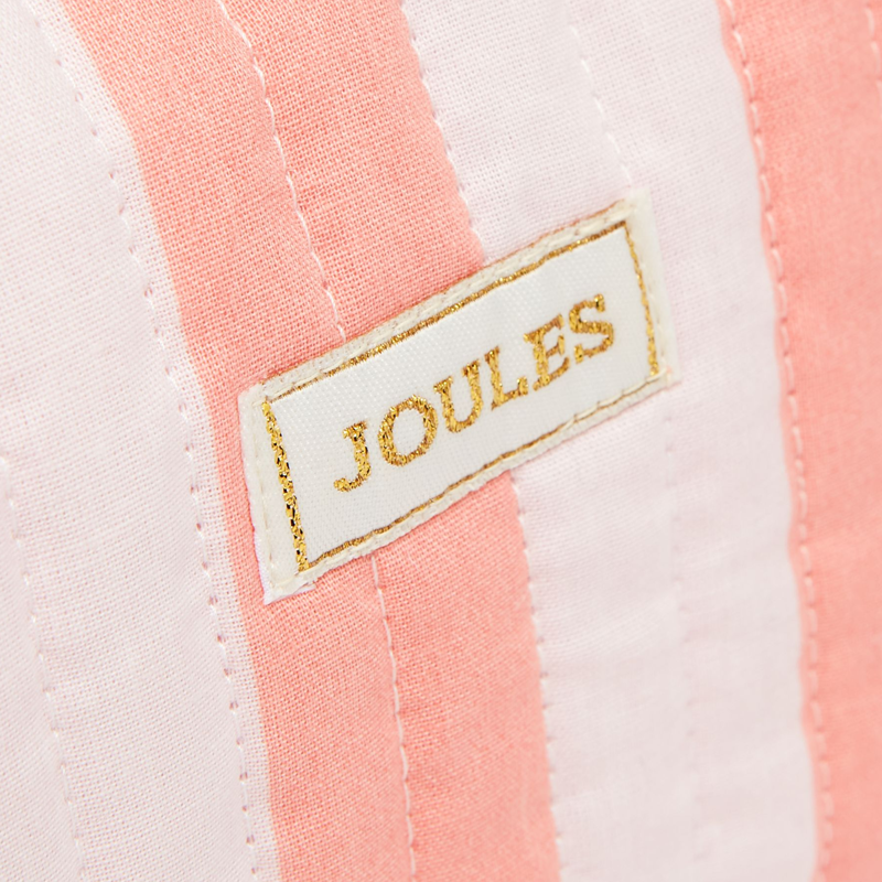 Joules Lillia Cotton Wash Bag - Pink Stripe-3