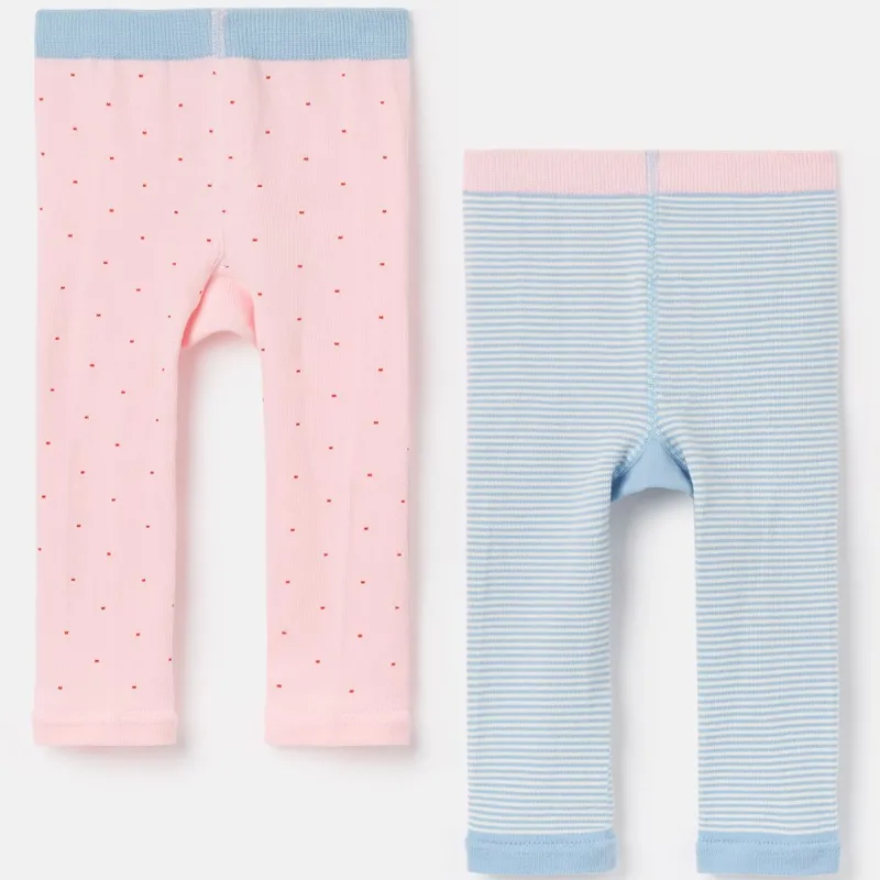 Joules Lively 2 Pack Character Leggings - Horse Bunny-1