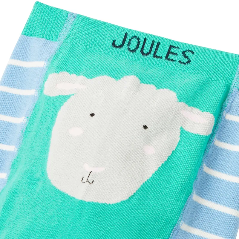 Joules Lively 2 Pack Character Leggings - Sheep Cow-3