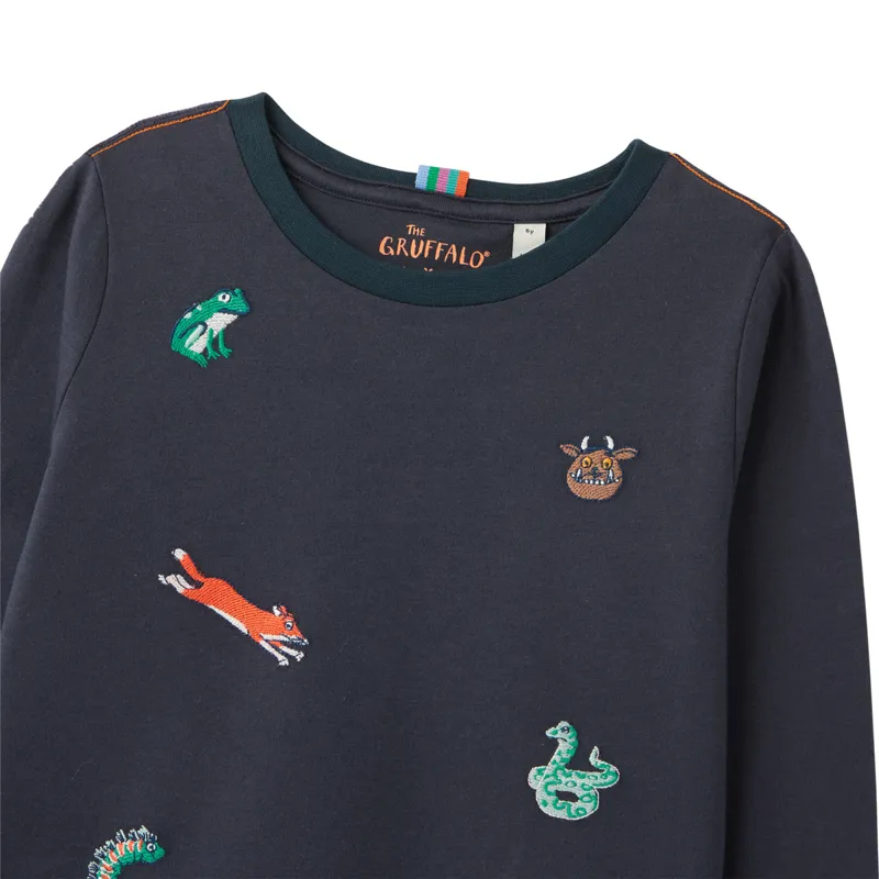 Joules Gruffalo Lowell Embroidered T-Shirt - French Navy-1