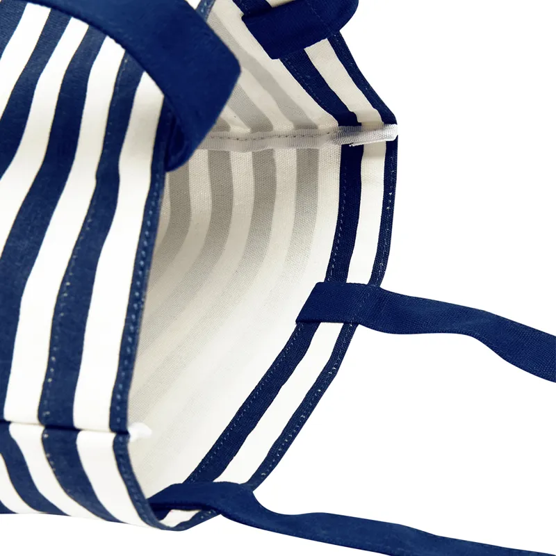 Joules Lulu Shopper Tote Bag - Cream Bee Stripe-2