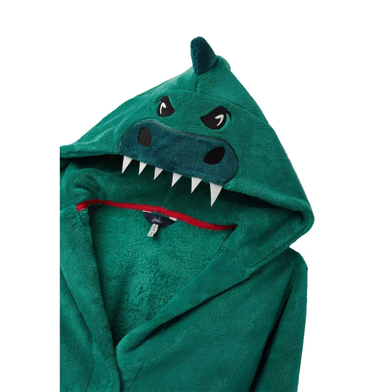 Joules Mark Character Boys Dressing Gown - Turtle Green-1