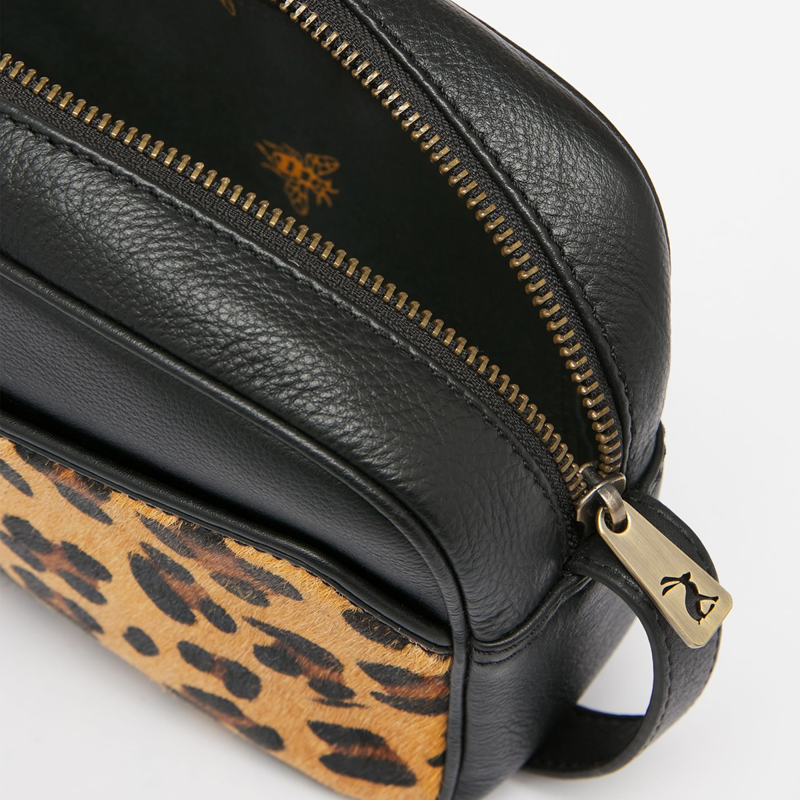 Joules Marslow Leather Camera Bag - Leopard-2