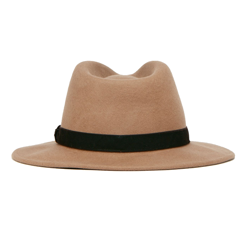 Joules Maude Wool Fedora Hat - Tan-1