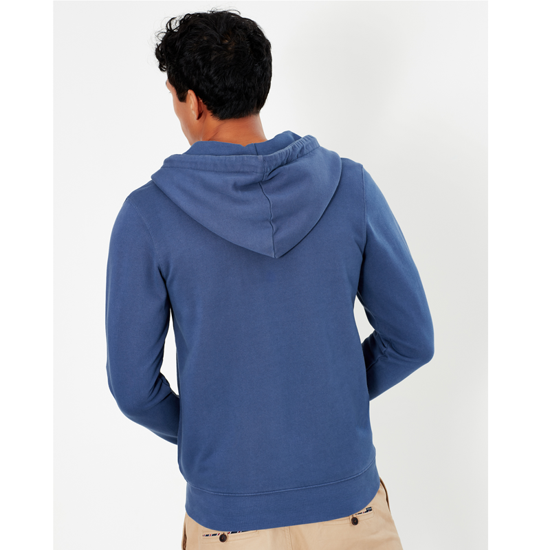 Joules Mayday Garment Dyed Hooded Sweatshirt - Skipper Blue-2