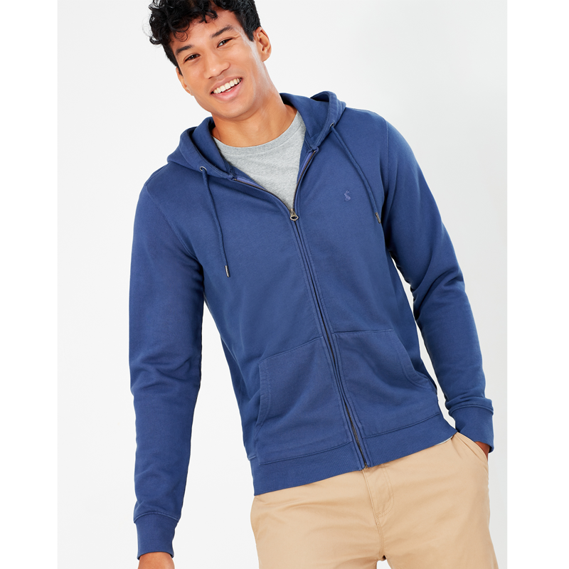 Joules Mayday Garment Dyed Hooded Sweatshirt - Skipper Blue-1