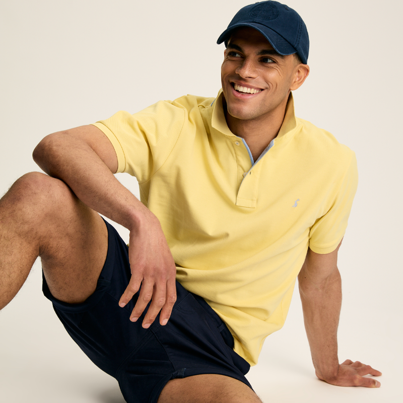 Joules Woody Men's Polo Shirt - Pale Yellow-3