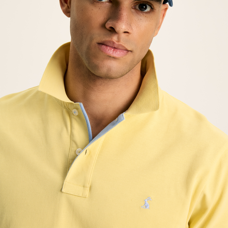 Joules Woody Men's Polo Shirt - Pale Yellow-4