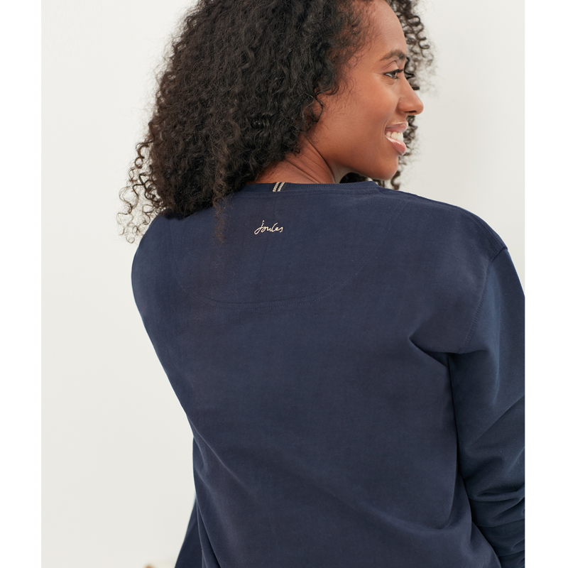 Joules Monique Embroidered Crew Neck Sweatshirt - Bugs Embroidery-2