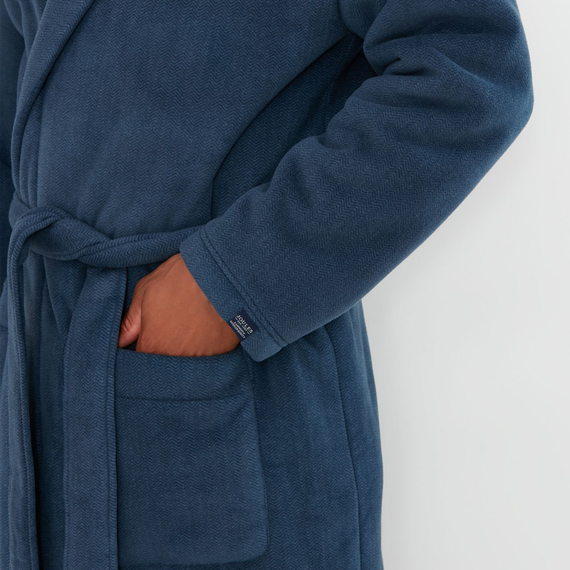 Joules Montague Dressing Gown - Blue Gem-3