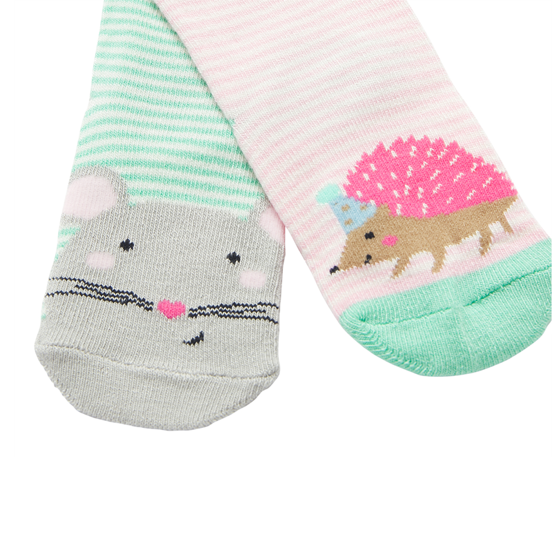 Joules Neat Feet Character Socks - Hedgehog Mouse-1