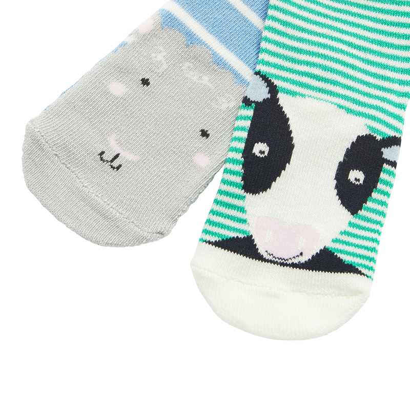Joules Neat feet Character Socks - Sheep Cow-1