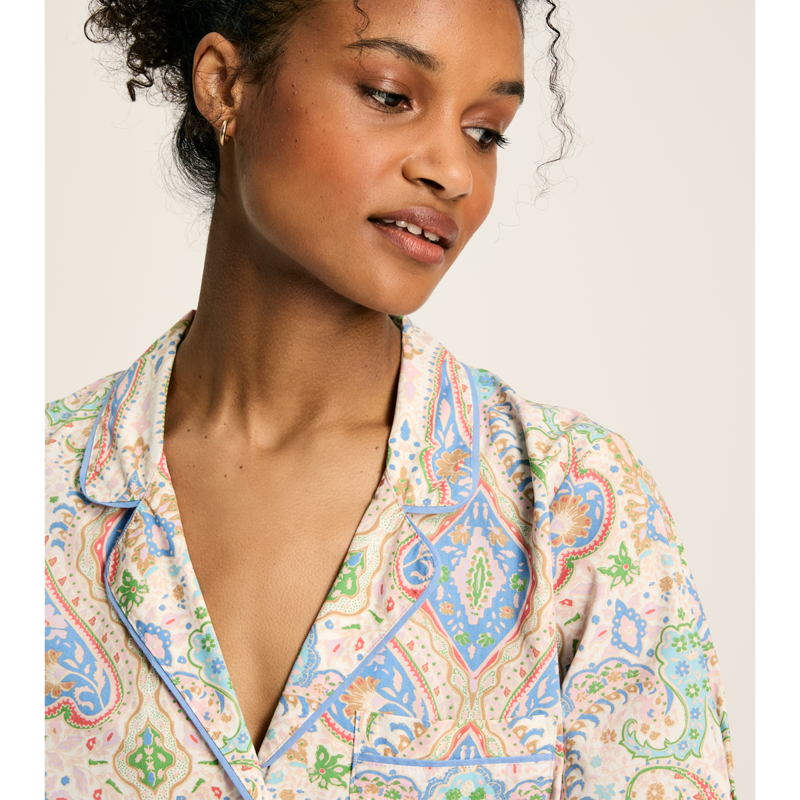 Joules Olivia Ladies Pyjama Set - Multi Paisley-6