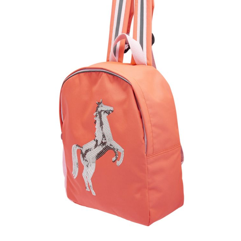Joules Patchback Pink Sequin Horse Backpack -1