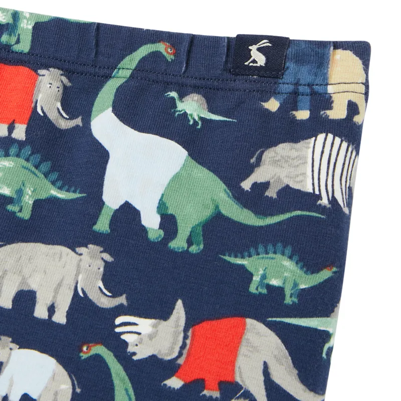 Joules Payton Cotton Leggings - Blue Dino-3