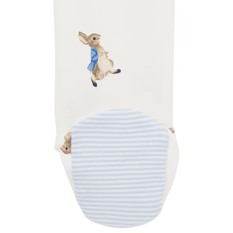 Joules Peter Rabbit Zippy Babygrow - White Peter Rabbit-3