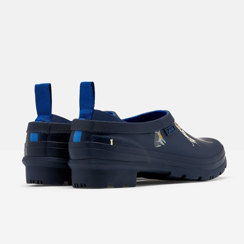 Joules Pop On Printed Welly Clog - Navy Dog-1