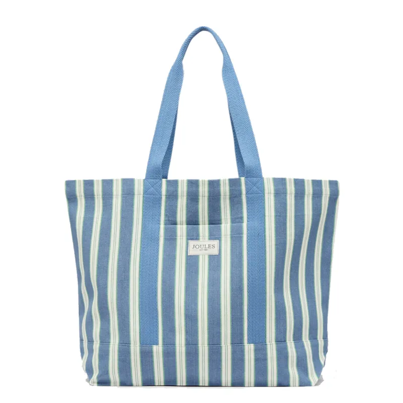 Joules Promenade Beach Bag - Blue Stripe
