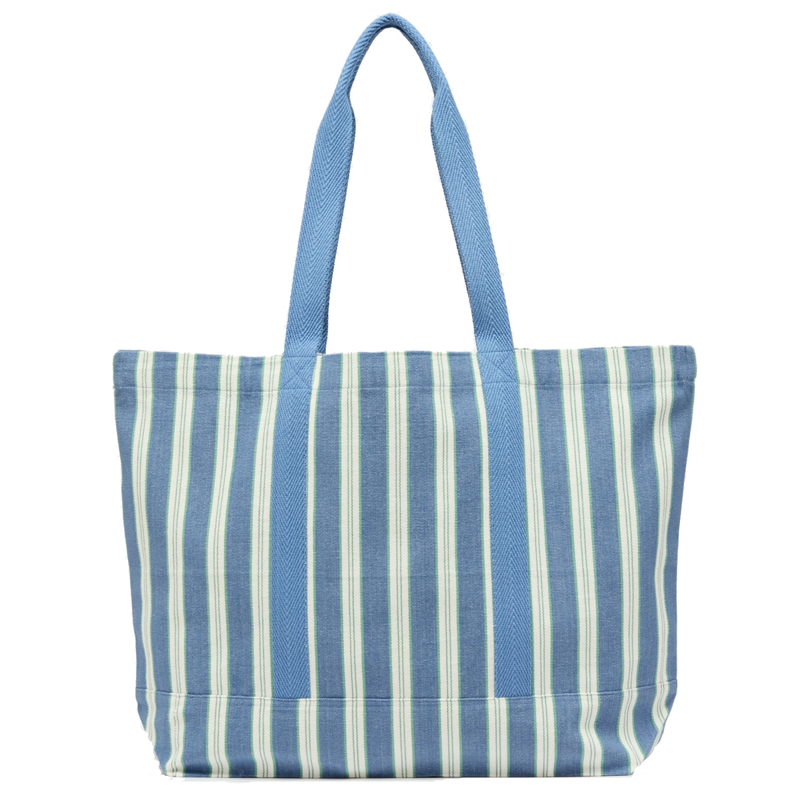 Joules Promenade Beach Bag - Blue Stripe-1