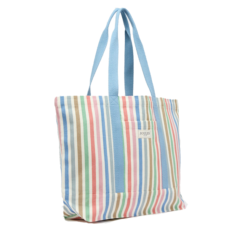 Joules Promenade Beach Bag - Multi Stripe-1