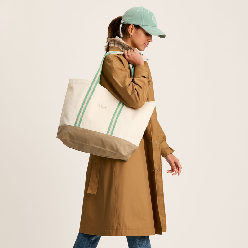 Joules Promenade Beach Bag - Neutral-4