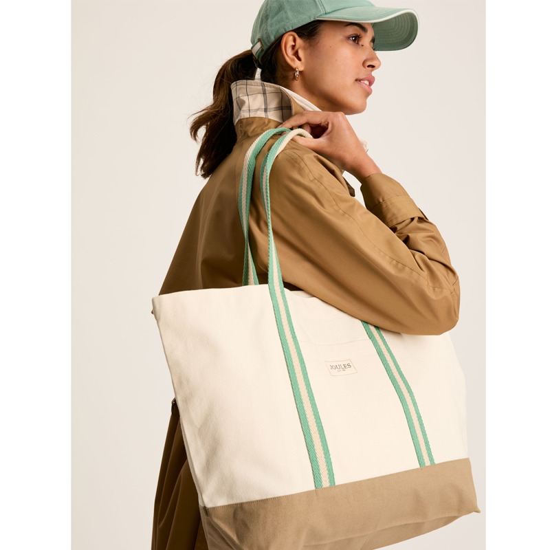 Joules Promenade Beach Bag - Neutral-3
