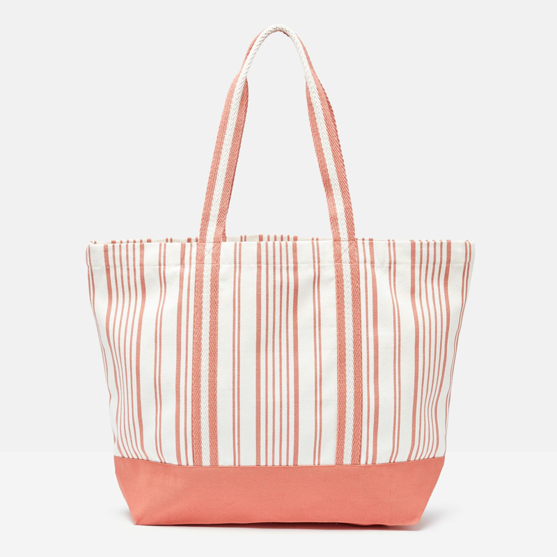 Joules Promenade Beach Bag - Red Stripe-1