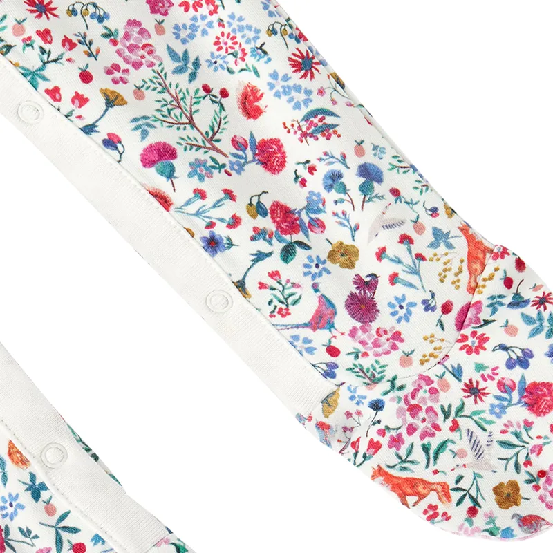 Joules Razamataz Babygrow - White Ditsy-3