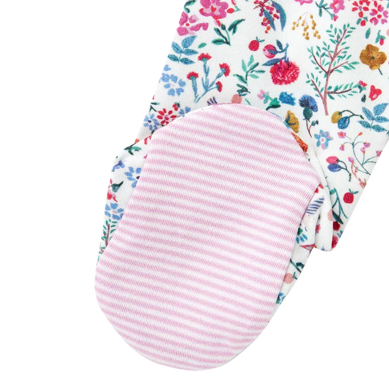 Joules Razamataz Babygrow - White Ditsy-4