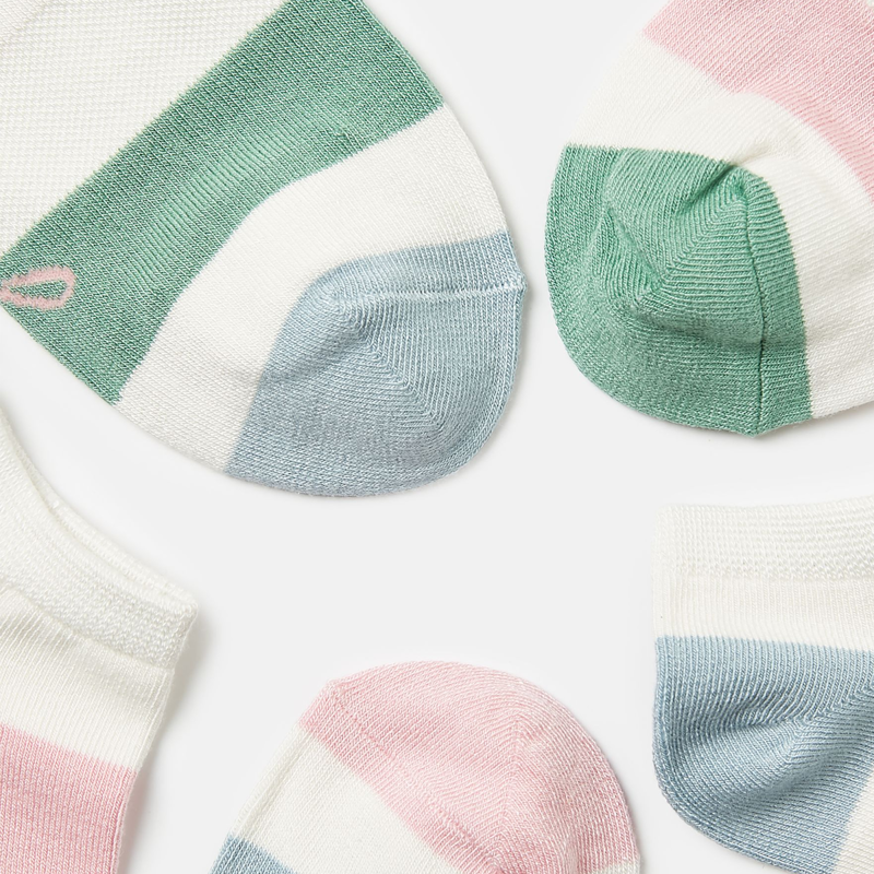 Joules Rilla Ladies 3 Pack Socks - Cream Multi Stripe-2