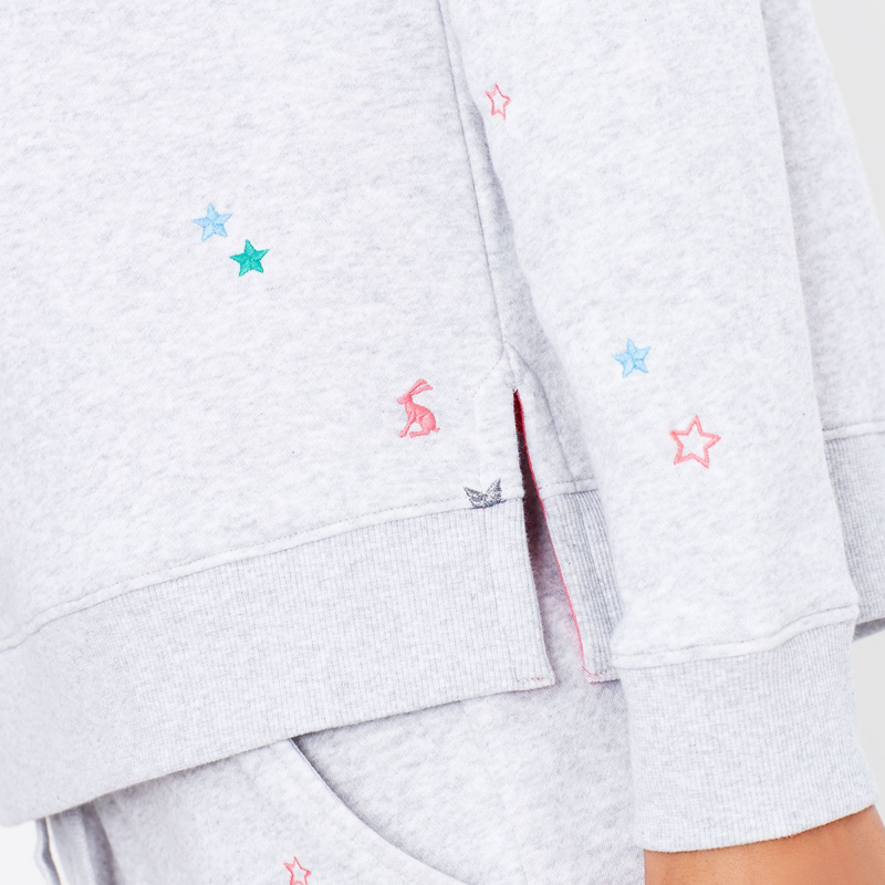 Joules Rowley Embroidered Hooded Sweatshirt - Star Embroidery-4