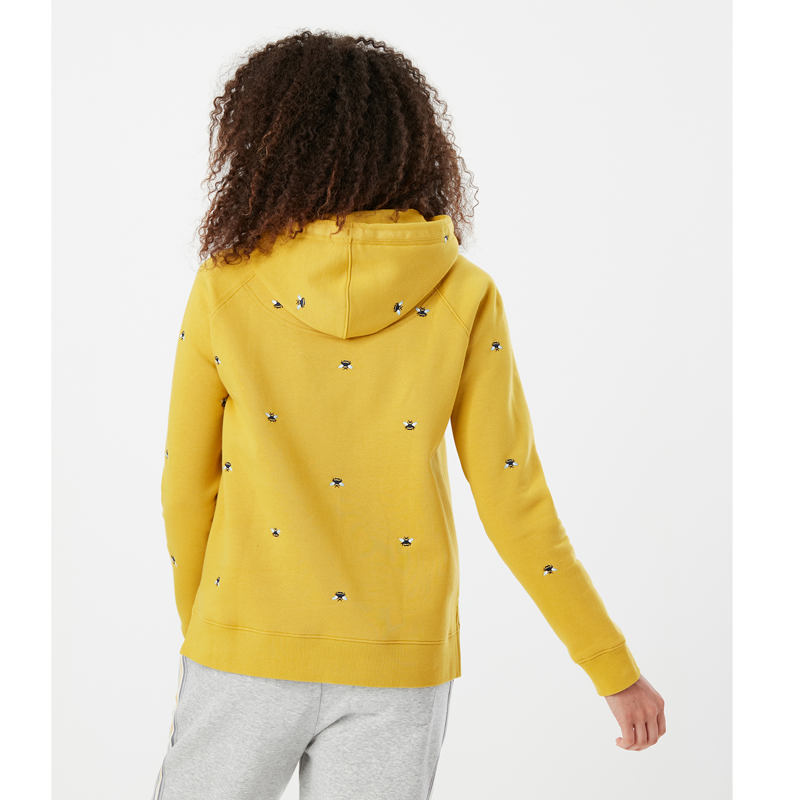 Joules Rowley Raglan Hooded Sweatshirt - Yellow Bees-2